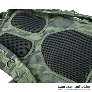 NEO TOOLS Taktikai túra hátizsák, 22 zseb, 600D poliészter, 30l, 300x200x440mm (Terepszínű)