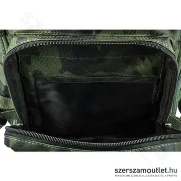 NEO TOOLS Taktikai túra hátizsák, 22 zseb, 600D poliészter, 30l, 300x200x440mm (Terepszínű)