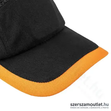 NEO TOOLS Munkavédelmi baseball sapka, merevített, állítható méret (Fekete/Narancs)