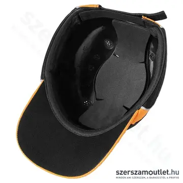 NEO TOOLS Munkavédelmi baseball sapka, merevített, állítható méret (Fekete/Narancs)