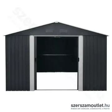 RIWALL PRO RMSA Fém kerti tároló nyeregtetővel, 17,8m3, 367x301x214cm (Antracit)