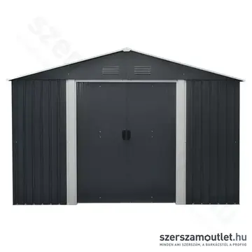 RIWALL PRO RMSA Fém kerti tároló nyeregtetővel, 17,8m3, 367x301x214cm (Antracit)