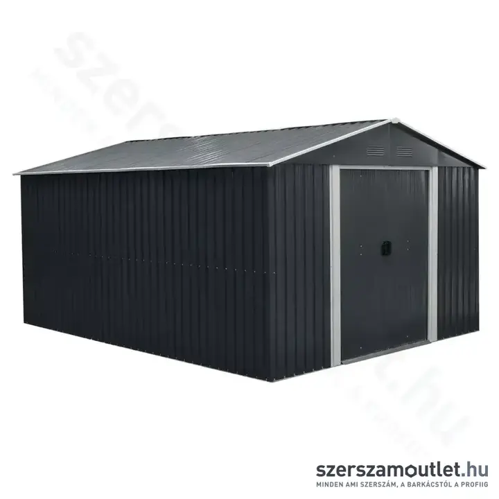 RIWALL PRO RMSA Fém kerti tároló nyeregtetővel, 17,8m3, 367x301x214cm (Antracit)