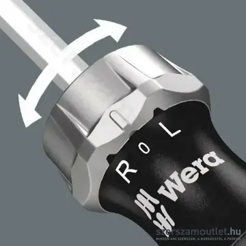 WERA Kompakt 60 RA Bitkészlet nyéllel, racsnis, hosszított, 1/4