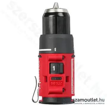 MILWAUKEE M12 BLDDRC-402C Akkus fúró-csavarbehajtó kofferben (2x4,0Ah/12V)