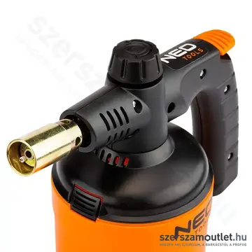 NEO TOOLS Gázforrasztó/gázégő 190g-os palackhoz, Piezo gyújtás, 80g/h, 1350°C, 1100W