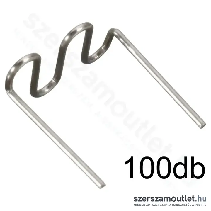 DEDRA Műanyag tűzőgép kapocs, RS28 típus, nagy hullám alakú, 0,8mm (100db/csomag)