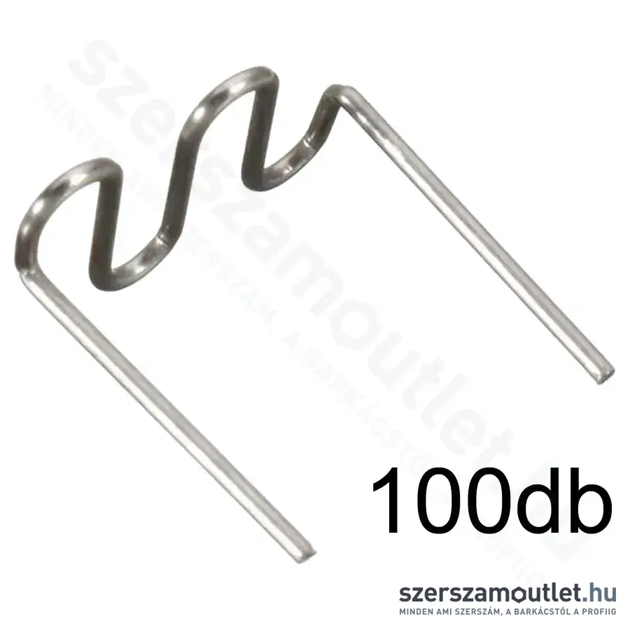 DEDRA Műanyag tűzőgép kapocs, RS26 típus, nagy hullám alakú, 0,6mm (100db/csomag)