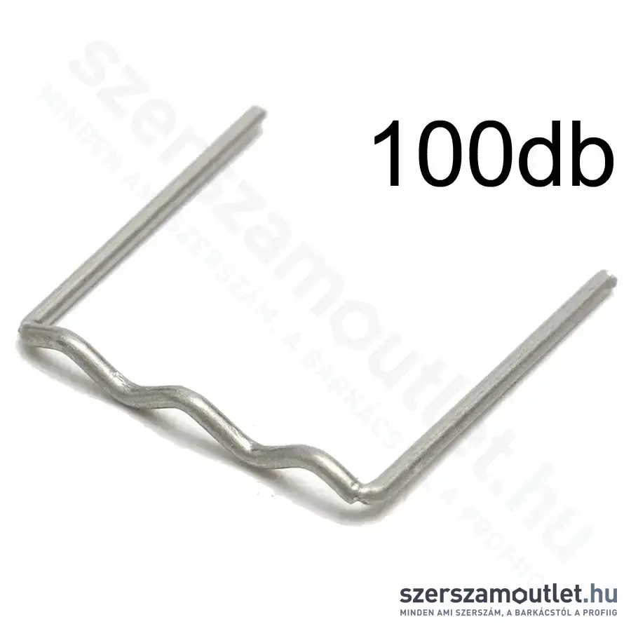 DEDRA Műanyag tűzőgép kapocs, RS16 típus, kis hullám alakú, 0,6mm (100db/csomag)