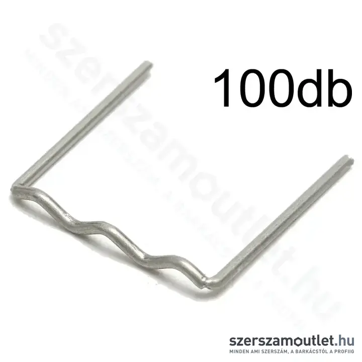 DEDRA Műanyag tűzőgép kapocs, RS16 típus, kis hullám alakú, 0,6mm (100db/csomag)