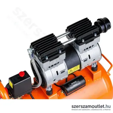 NEO TOOLS Kompresszor, szénkefementes, 24l, 8bar, 125l/perc, olajmentes, IPX0, 750W/230V