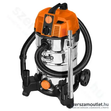 NEO TOOLS Száraz/nedves ipari porszívó, 35l, IPX4, 18kPa, 1600W/230V