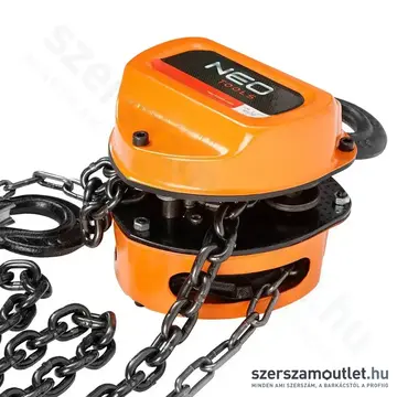 NEO TOOLS Láncos emelő, 2t, 3m