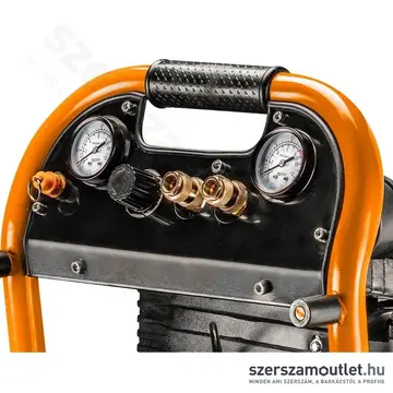 NEO TOOLS Kompresszor, 40l, álló, 8bar, 184l/perc, 2 nyomásmérő, olajkenésű, 1500W/230V