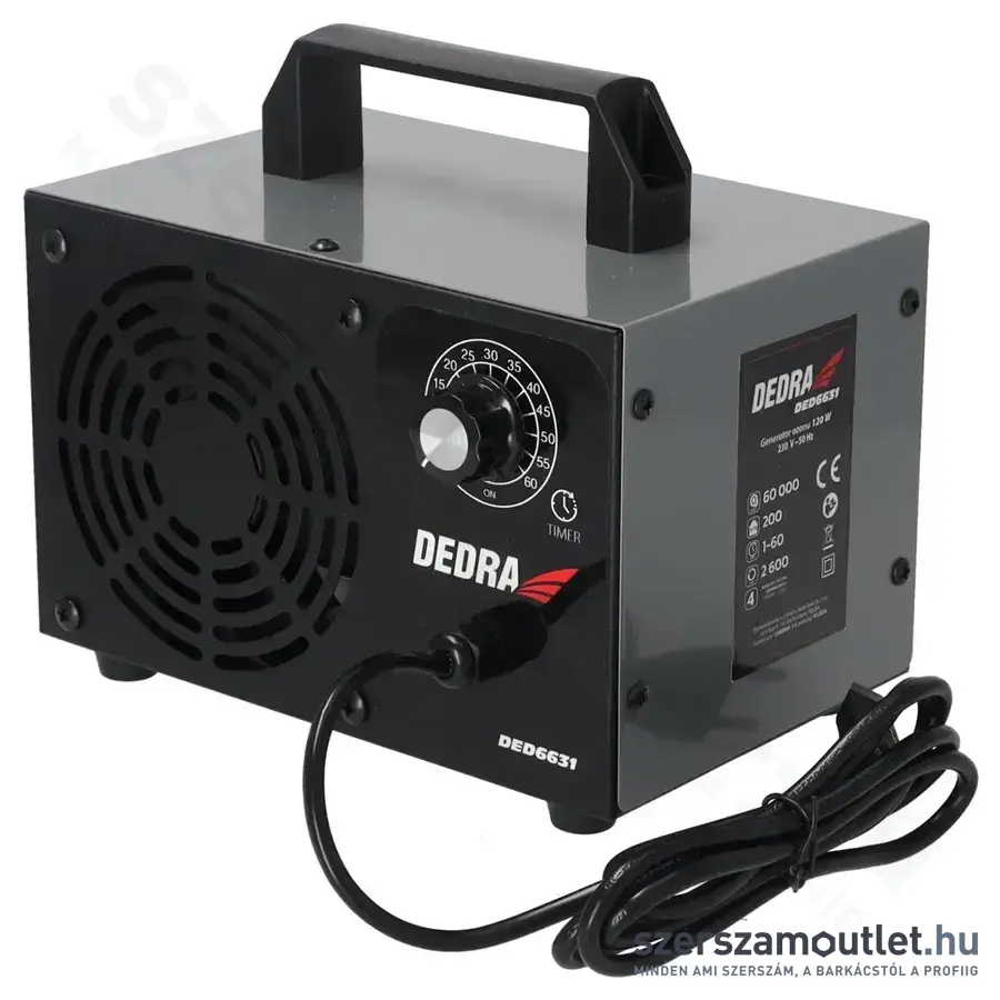 DEDRA Ózongenerátor 60g/h, 200m2/h, 120W/230V