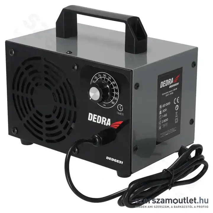 DEDRA Ózongenerátor 60g/h, 200m2/h, 120W/230V