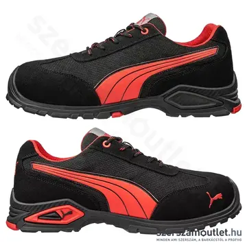 PUMA Madrid S1PL FO SR Munkavédelmi cipő 45-ös (Fekete/Piros) (PUM-642740)