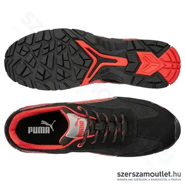 PUMA Madrid S1PL FO SR Munkavédelmi cipő 45-ös (Fekete/Piros) (PUM-642740)