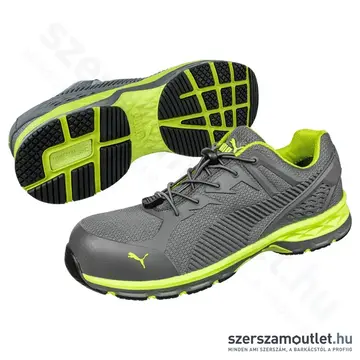 PUMA FUSE MOTION 2.0 GREEN LOW S1P ESD HRO SRC Munkavédelmi cipő 46-os (Szürke/Neon) (PUM-643880)