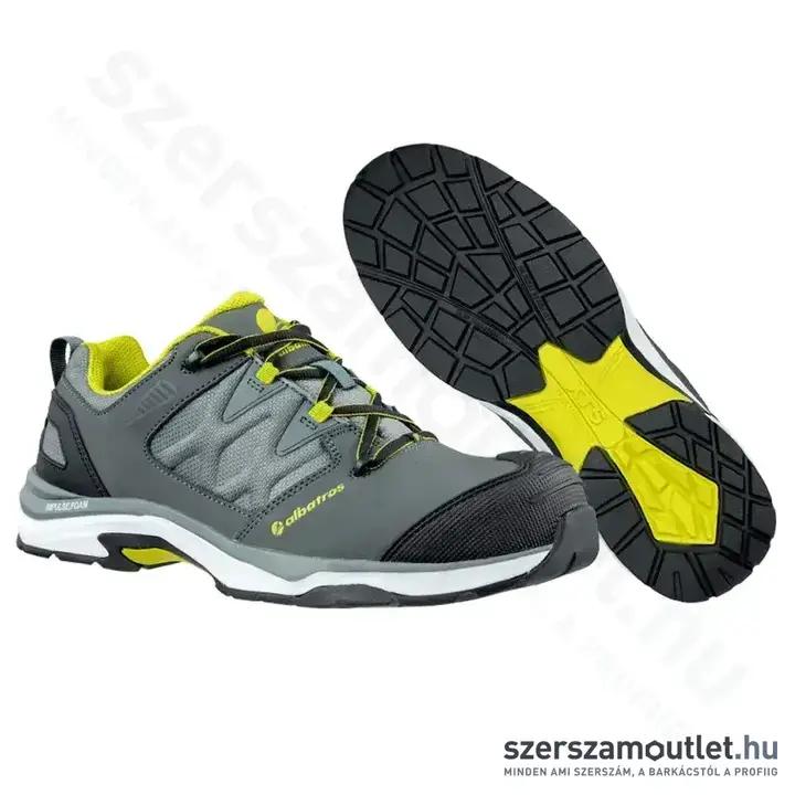 ALBATROS Ultrail Grey Low S3 ESD HRO SRC Munkavédelmi cipő 44-es (Szürke) (ALB-646210)