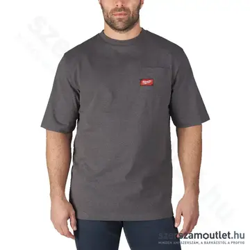 MILWAUKEE WTSSG-XXL Zsebes póló (XXL) (Sötétszürke)