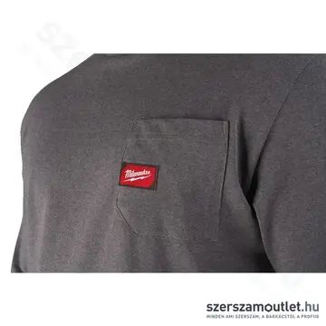 MILWAUKEE WTSSG-XL Zsebes póló (XL) (Sötétszürke)