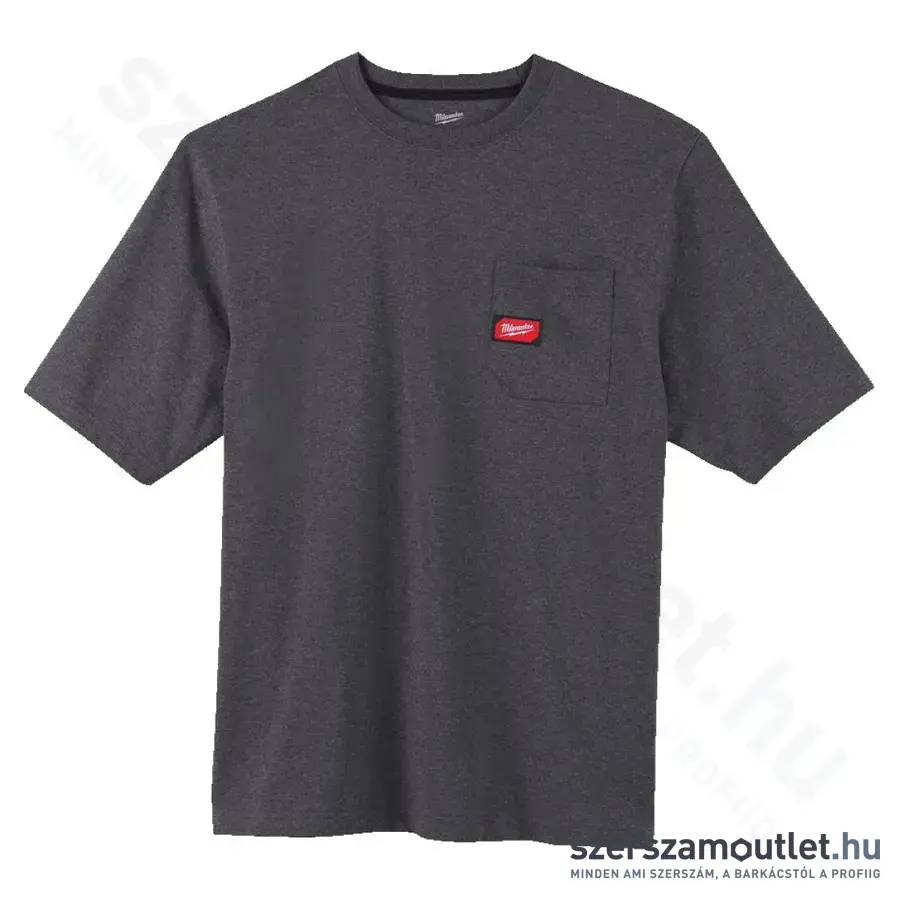 MILWAUKEE WTSSG-XL Zsebes póló (XL) (Sötétszürke)