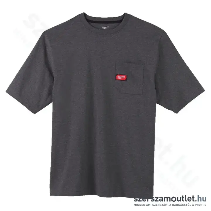 MILWAUKEE WTSSG-XL Zsebes póló (XL) (Sötétszürke)
