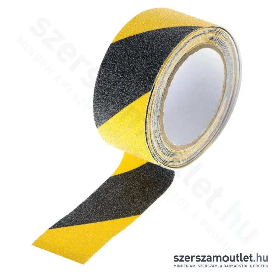 DEDRA Csúszásgátló szalag 50mmx5m (Sárga/Fekete)