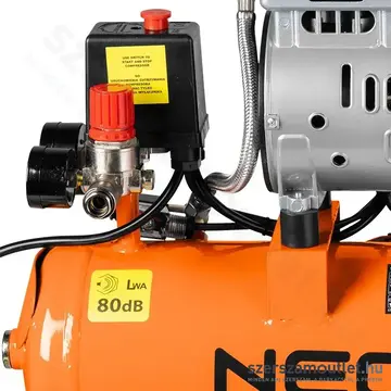 NEO TOOLS Kompresszor, olajmentes, szénkefementes, 12l, 95l/perc, 8bar, IPX0, 550W/230V
