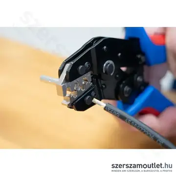 WEICON MULTI Krimpelő MC4 csatlakozók/szigetelt vezetékvégek/szigeteltkábelsaru krimpeléséhez, 208mm