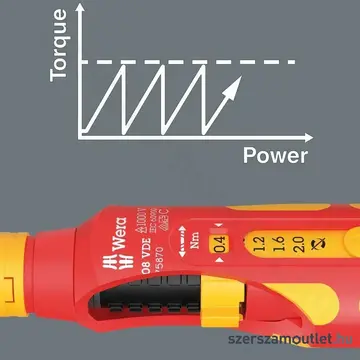 WERA 7508 VDE Kraftform Nyomaték csavarhúzó 0,4-2Nm