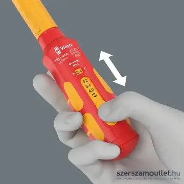 WERA 7516 VDE Kraftform Nyomaték csavarhúzó 2,4-4Nm