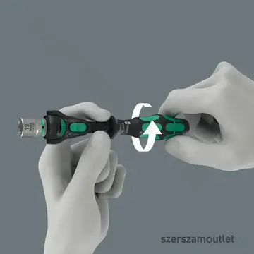 WERA 8000 A Black Edition Zyklop Speed Csuklós racsnis hajtókar 1/4