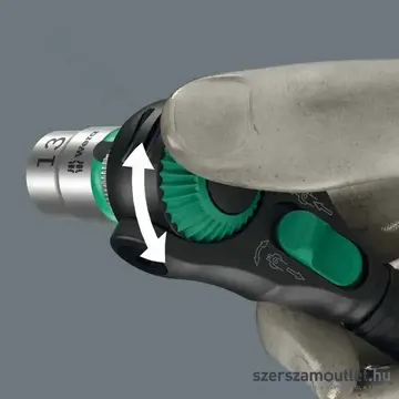 WERA 8000 A Black Edition Zyklop Speed Csuklós racsnis hajtókar 1/4