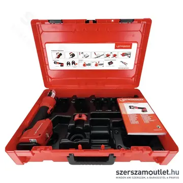ROTHENBERGER ROMAX NANO CAS, ROCASE 6414 Akkus présgép, 0-108mm, 32-34kN, 18V (Akku és töltő nélkül)