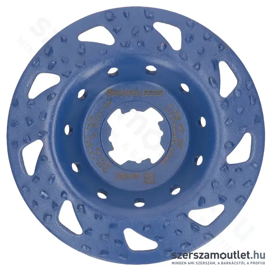 BOSCH EXPERT Multi Material Keményfém fazékkorong, durva, 115x22,23mm