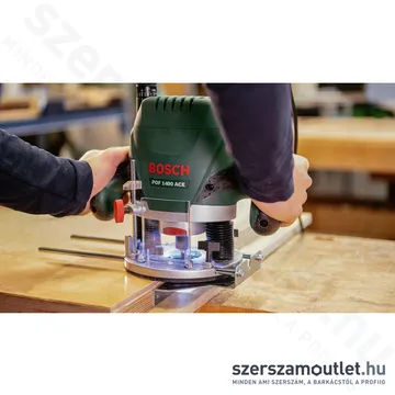 BOSCH POF 1400 ACE Felsőmaró kofferben +6 részes marókészlet (1400W/6-8mm) (060326C801)