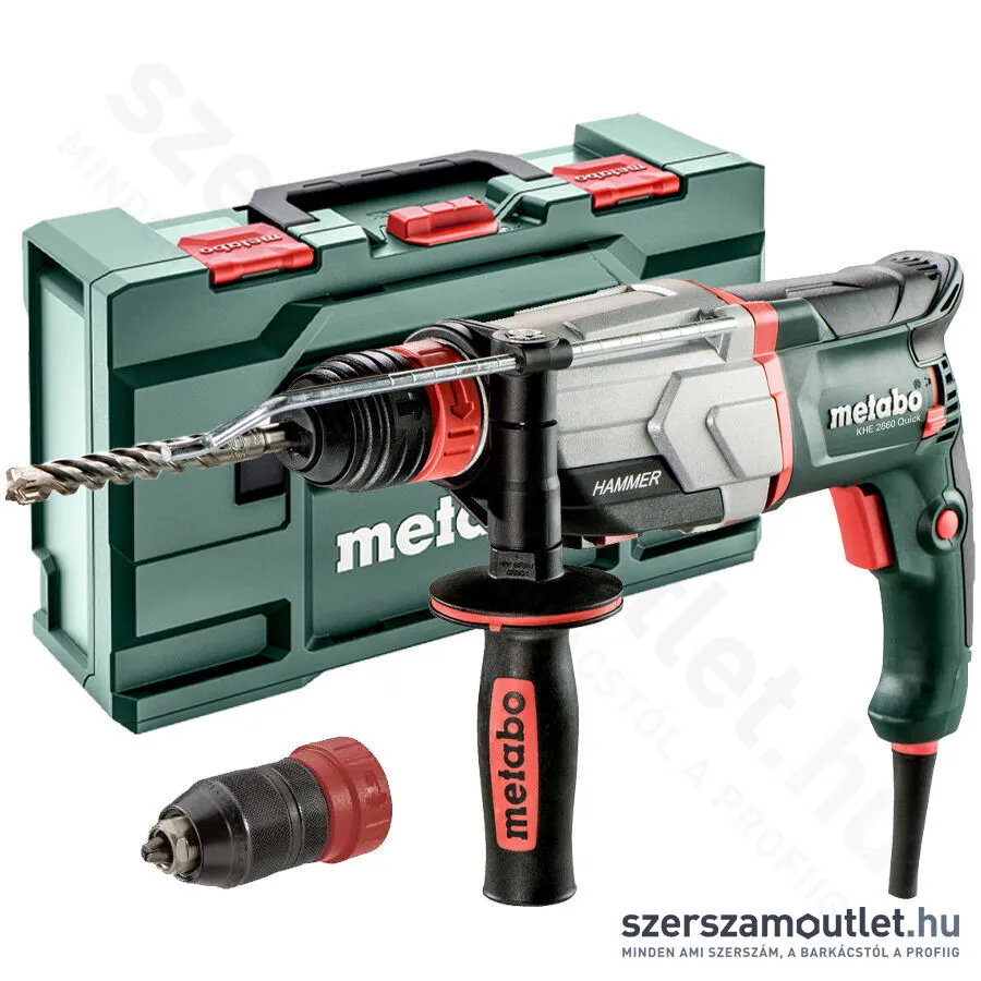 METABO KHE 2860 QUICK Fúró-vésőkalapács kofferben + cseretokmány (880W/3,2J)