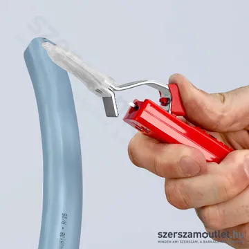 KNIPEX Kábel csupaszító (blankoló) kés, kampós pengével 165mm (16 20 165 SB)