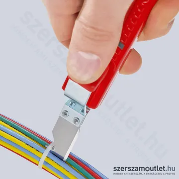 KNIPEX Kábel csupaszító (blankoló) kés, kampós pengével 165mm (16 20 165 SB)