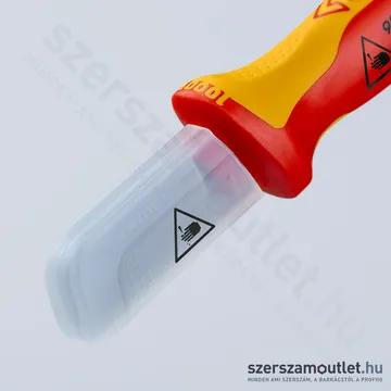 KNIPEX Szigetelt kábelcsupaszító (blankoló) kés 190mm (98 52 SB)