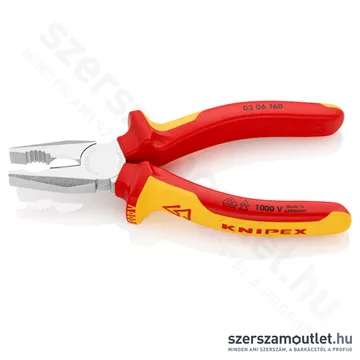 KNIPEX Szigetelt kombinált fogó 160mm (03 06 160)