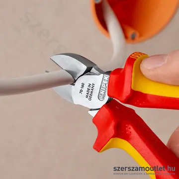 KNIPEX SZIGETELT Oldalcsípő fogó 160mm (70 06 160)