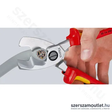 KNIPEX SZIGETELT Kábelvágó fogó 200mm (95 16 200)