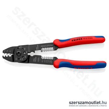 KNIPEX Krimpelő fogó (blankoló) barnított 215mm (97 21 215C)
