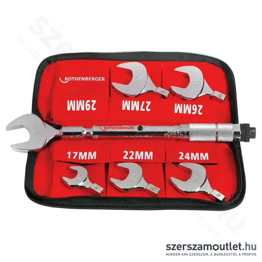 ROTHENBERGER Nyomaték villáskulcs készlet (17mm-29mm, 7részes)