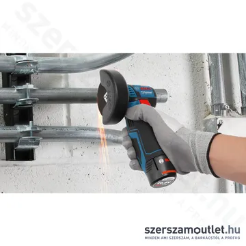 BOSCH GWS 12V-76 Akkus sarokcsiszoló szénkefementes (12V/76mm) (Akku és töltő nélkül!) (06019F2000)