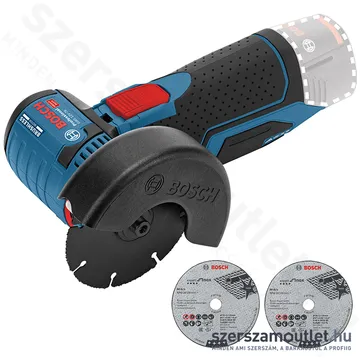 BOSCH GWS 12V-76 Akkus sarokcsiszoló szénkefementes (12V/76mm) (Akku és töltő nélkül!) (06019F2000)