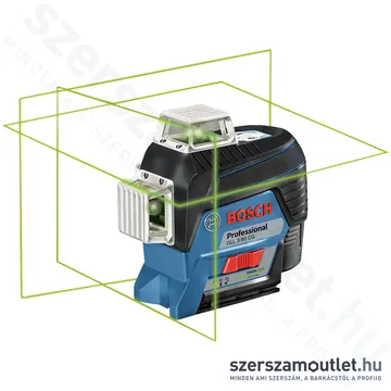 BOSCH GLL 3-80 CG Akkus vonallézer ZÖLD, L-Boxxban (3x360°) (1x2,0Ah/12V) (0601063T00)